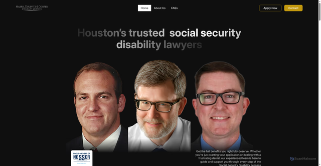 Security scan screenshot of http://lawbullydisability.com/