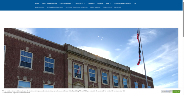 Security scan screenshot of https://noblecountyohio.gov/