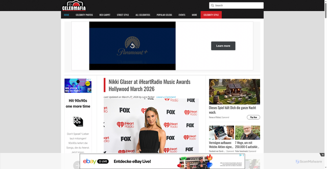 Security scan screenshot of https://celebmafia.com