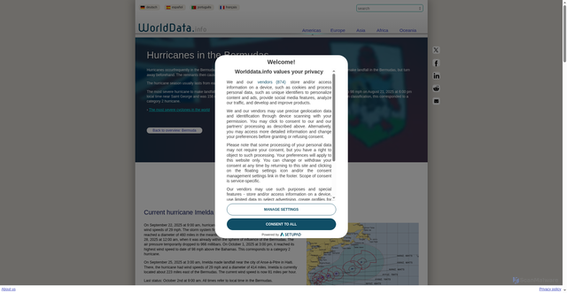 Security scan screenshot of https://www.worlddata.info/america/bermuda/hurricanes.php