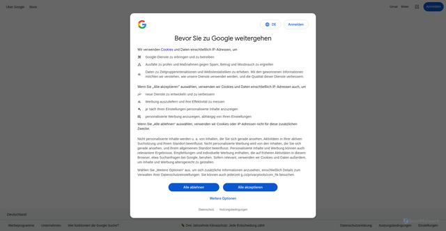 Security scan screenshot of https://google.nanqian.workers.dev/