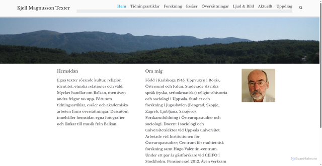 Security scan screenshot of https://kjellmag.se