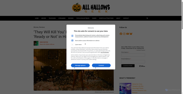 Security scan screenshot of https://www.allhallowsgeek.com/they-will-kill-you-review-kill-bill-meets-ready-or-not-in-high-octane-horror-comedy/