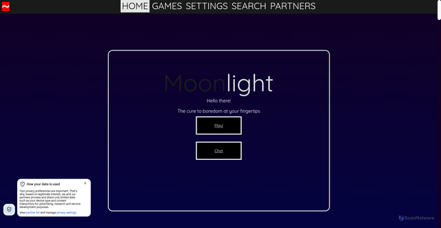 Security scan screenshot of https://moonlight.silvereen.store