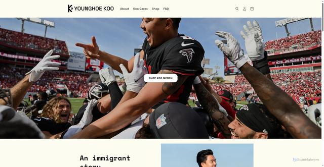 Security scan screenshot of https://kooyounghoe.com/