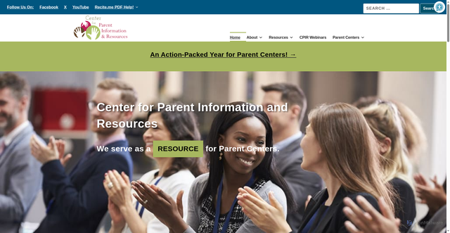 Security scan screenshot of https://www.parentcenterhub.org/