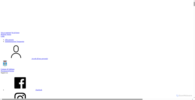 Security scan screenshot of https://www.comune.vedelago.tv.it/