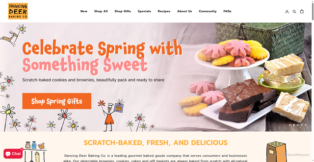Security scan screenshot of https://dancingdeer.com