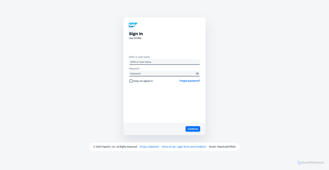 Security scan screenshot of https://akqrmchxb.accounts.ondemand.com