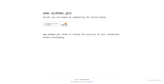 Security scan screenshot of https://www.azdema.gov/