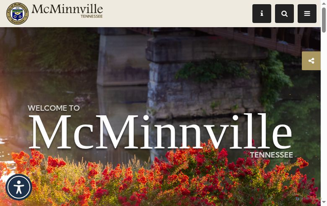 Security scan screenshot of https://mcminnvilletn.gov/