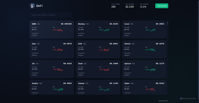 Security scan screenshot of https://deficurve-0x1r5idzqx.edgeone.app/