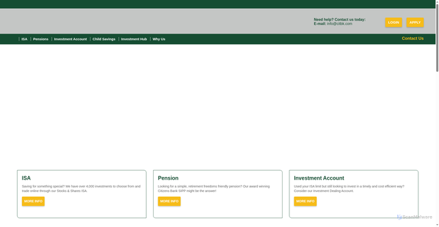 Security scan screenshot of https://secure.citbk.com