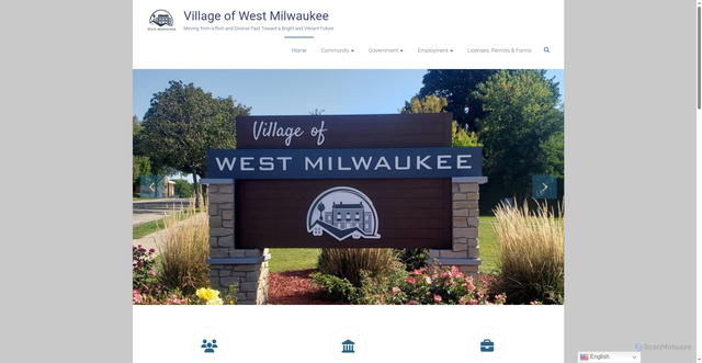 Security scan screenshot of https://www.westmilwaukee.org/