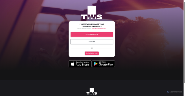 Security scan screenshot of https://tws.yde.claims