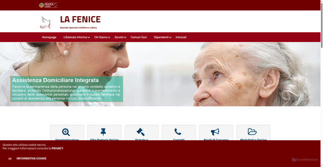 Security scan screenshot of https://www.lafeniceas.it/hh/index.php