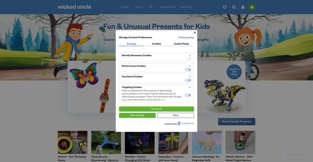 Security scan screenshot of https://www.wickeduncle.co.uk