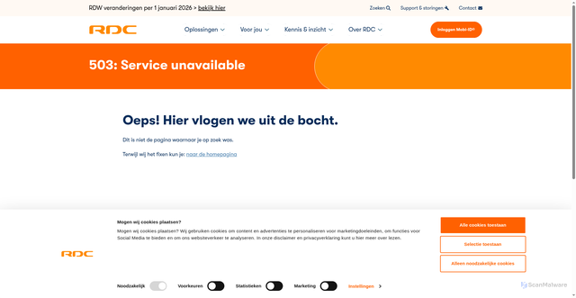 Security scan screenshot of https://webshop.inmotiv.nl