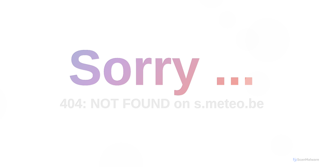 Security scan screenshot of https://s.meteo.be