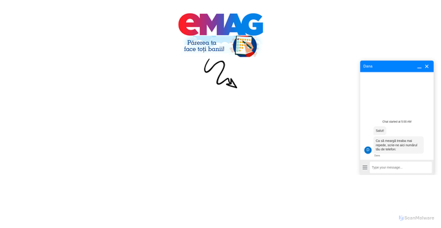 Security scan screenshot of https://emag.my.site.com