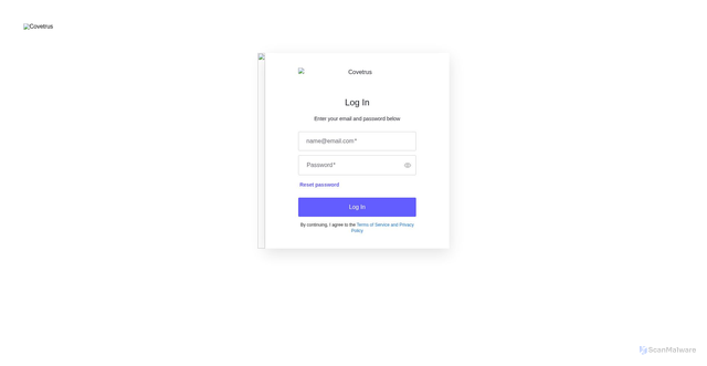 Security scan screenshot of https://vrxpro.covetrus.com