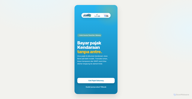 Security scan screenshot of https://dev-app.kangpajak.com/