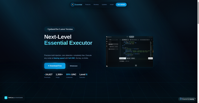 Security scan screenshot of https://essentialexecutor.netlify.app/