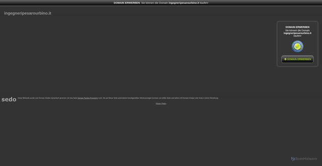 Security scan screenshot of https://www.ingegneripesarourbino.it/