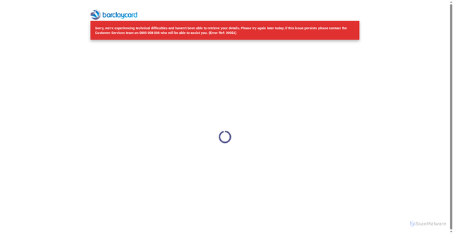 Security scan screenshot of https://web.business.barclaycard