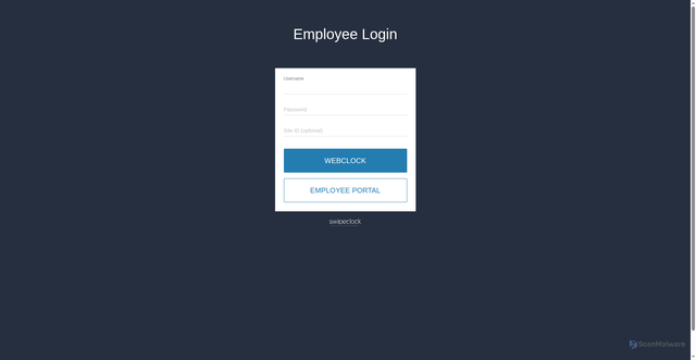 Security scan screenshot of https://clock.payrollservers.us