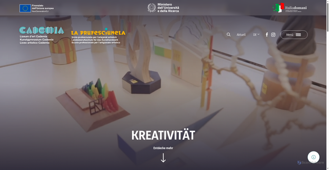 Security scan screenshot of https://www.cademia.it/de/