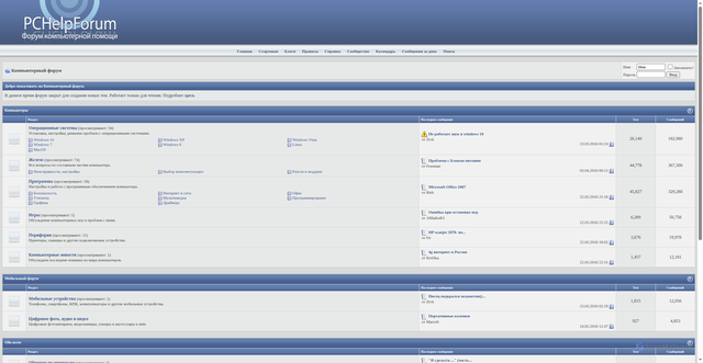 Security scan screenshot of https://pchelpforum.ru