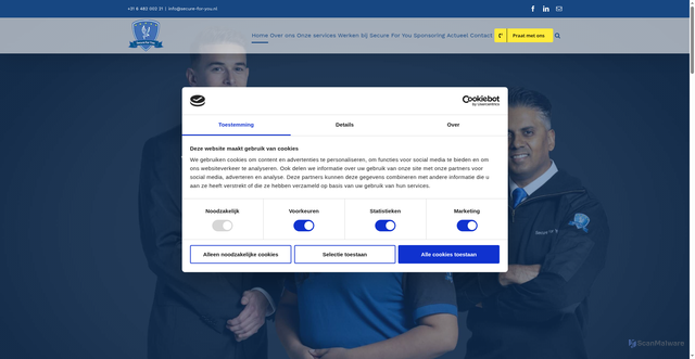 Security scan screenshot of http://secure-for-you.nl/