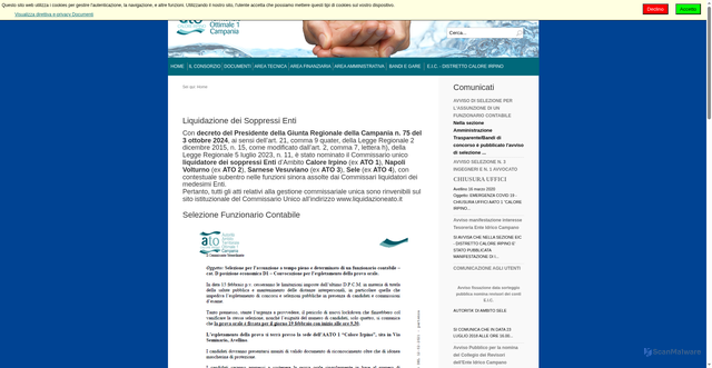 Security scan screenshot of https://www.atocaloreirpino.it/