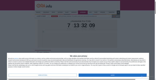 Security scan screenshot of https://orainfo.net/miss-austria-humb-jeten-papritmas-ne-moshen-22-vjecare/