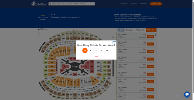 Security scan screenshot of http://www.ticketsharp.com/tickets/7676853/bts-tickets