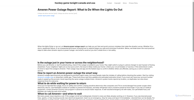 Security scan screenshot of https://pikselfocusspot-dp234mve1d88.edgeone.app/ameren-report-power-outage.html