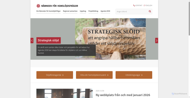 Security scan screenshot of https://www.nfh.se