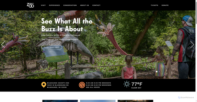 Security scan screenshot of https://milwaukeezoo.org