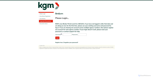 Security scan screenshot of https://broker.kgmus.co.uk