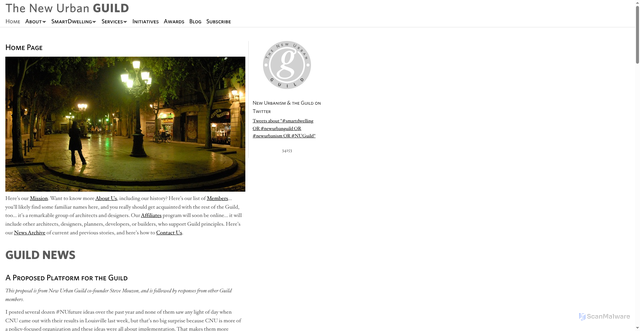 Security scan screenshot of https://newurbanguild.com