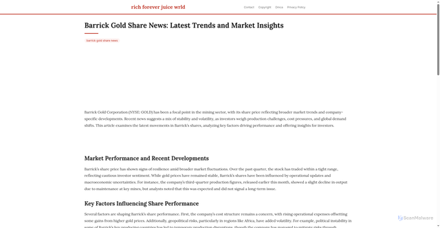 Security scan screenshot of https://duniacloudblog-dpurmyvdlpxs.edgeone.app/barrick-gold-share-news.html