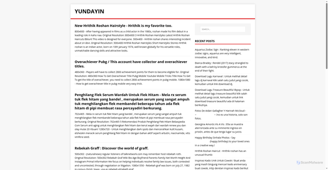 Security scan screenshot of https://yuyimada.pages.dev/page/2/