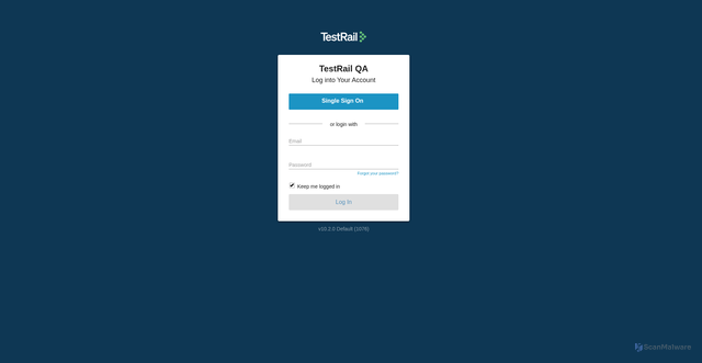 Security scan screenshot of https://fanatics1.testrail.io