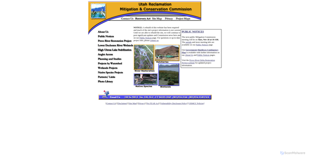 Security scan screenshot of https://mitigationcommission.gov/