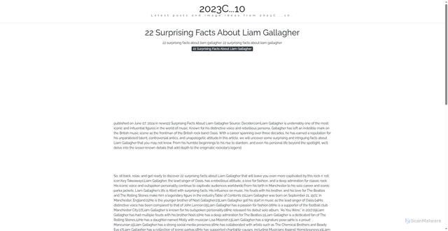 Security scan screenshot of https://cakrawalapixellab-dpet3uwhks0r.edgeone.app/22-surprising-facts-about-liam-gallagher.html