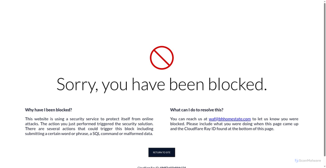 Security scan screenshot of https://portal.bhhomestate.com