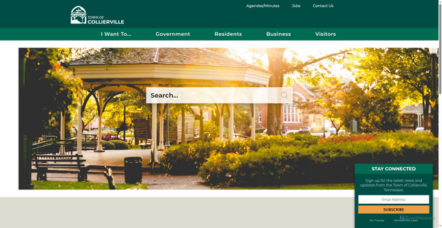 Security scan screenshot of https://www.colliervilletn.gov/