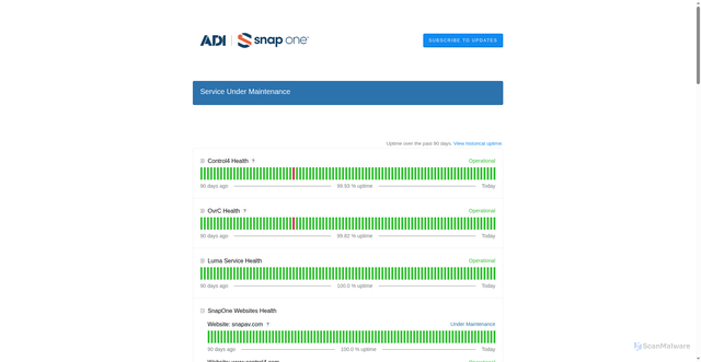 Security scan screenshot of https://8bj46zvzpz56.statuspage.io