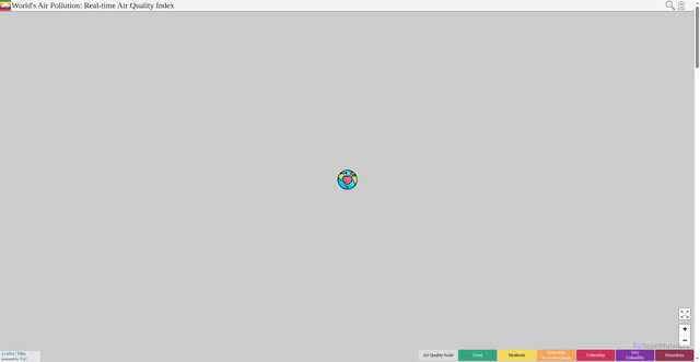 Security scan screenshot of https://waqi.info/